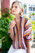 Alejandra Top - Fiesta Stripe